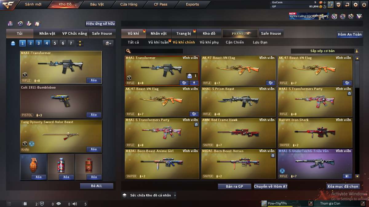 shop acc cf uy tin gia re